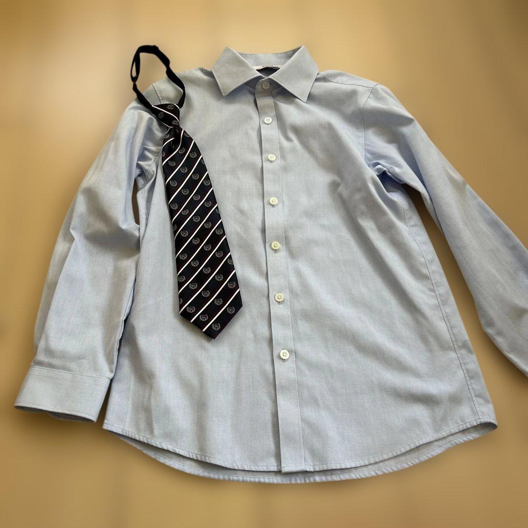 1回使用　ビームスデザイン　スーツ上下　シャツとネクタイ　キッズ　紺色　150