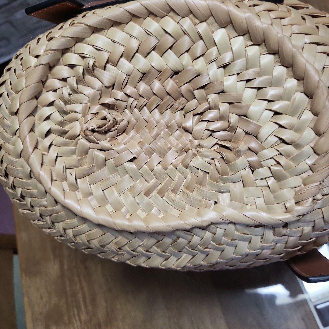 LOEWE かごバッグ ナチュラル/ブラウン　美品です✨