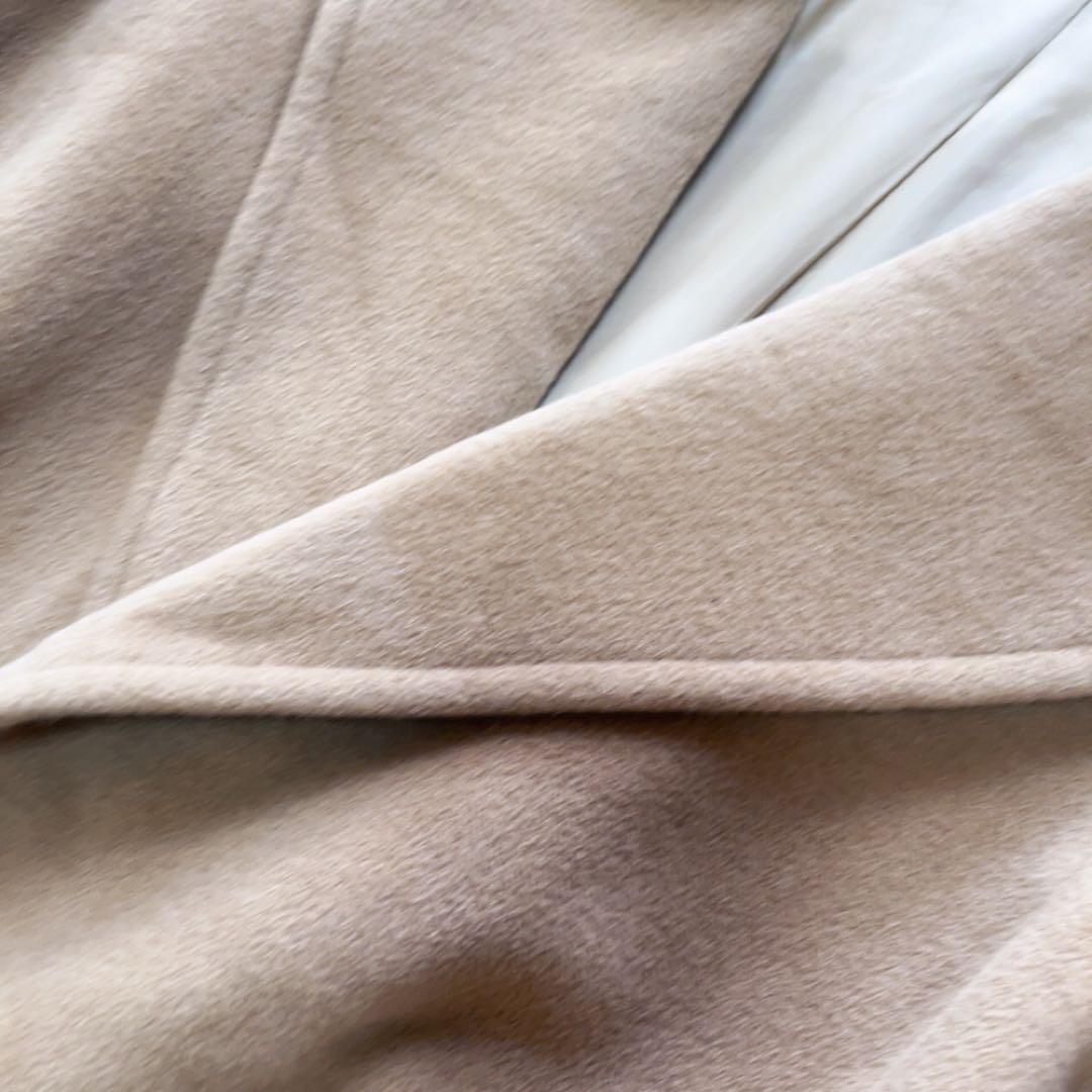 RALPH LAURENベルト付アンゴラウールロングコート 11号 キャメル