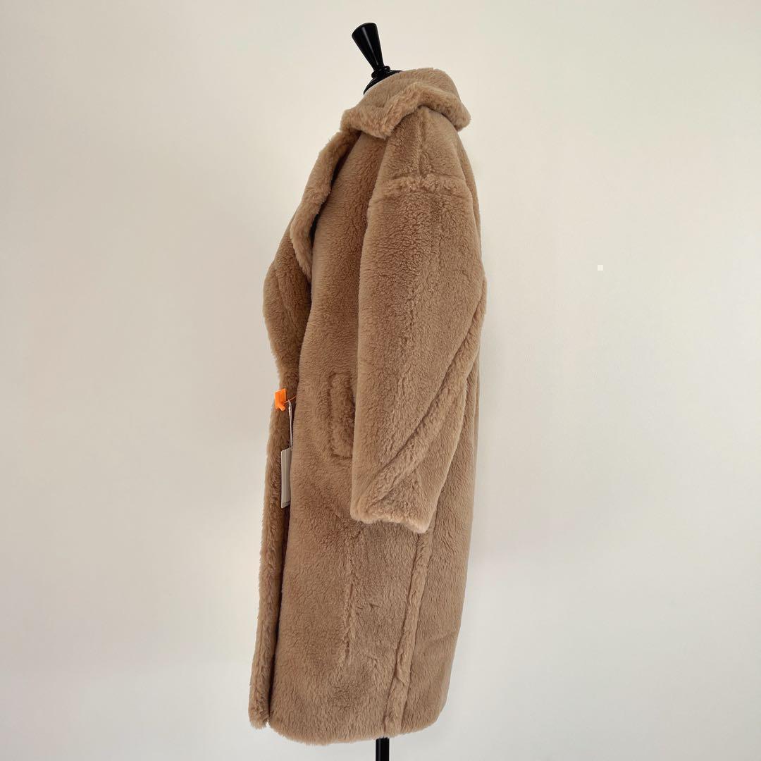 新品未使用 定番ベアロングコート テディコート ミルクティーベージュ