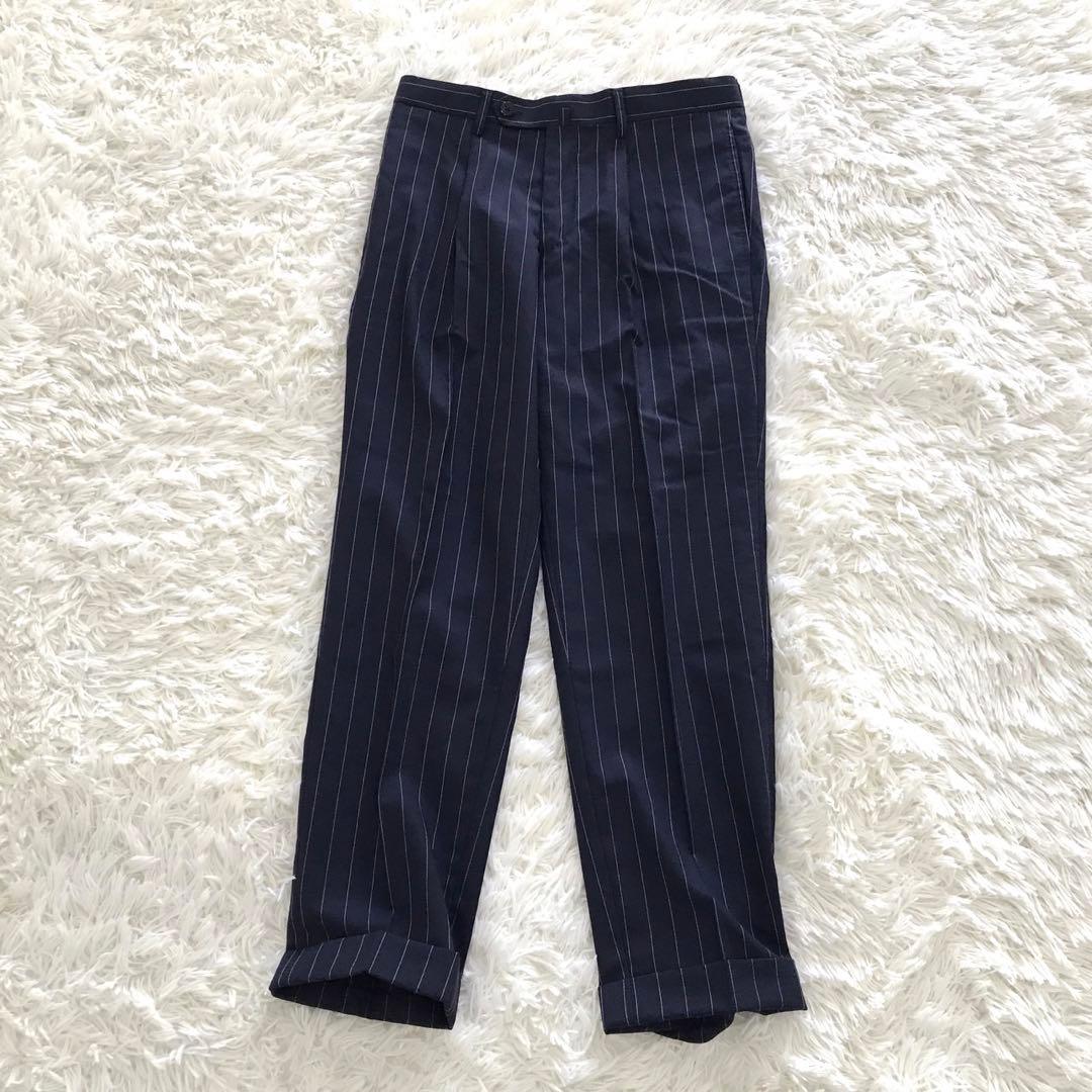 高級✨SOVEREIGN ユナイテッドアローズ スーツ ストライプ ネイビー