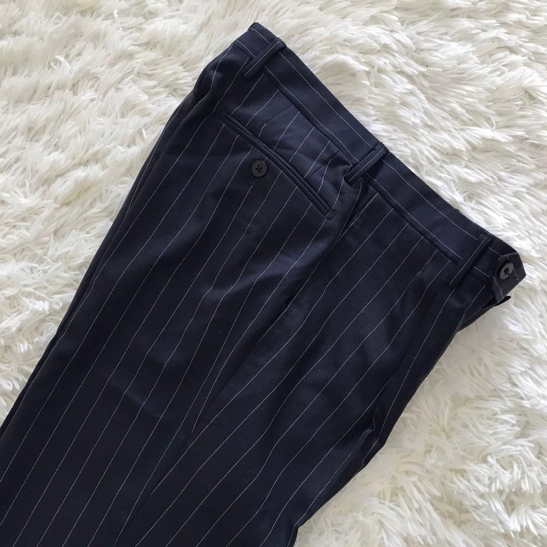 高級✨SOVEREIGN ユナイテッドアローズ スーツ ストライプ ネイビー