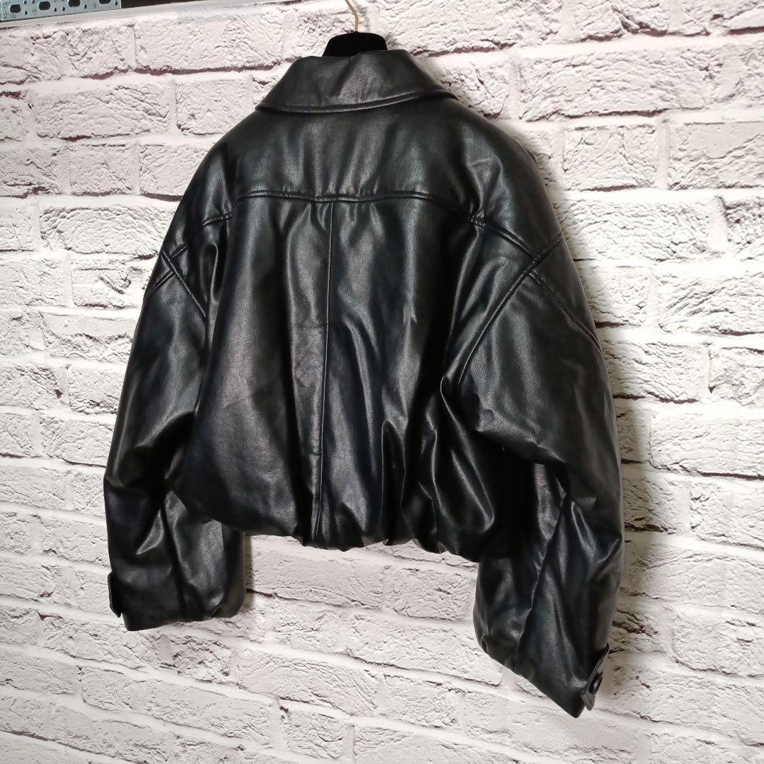 美品・23AW■MAISON SPECIAL ヴィーガンレザーバルーンブルゾン