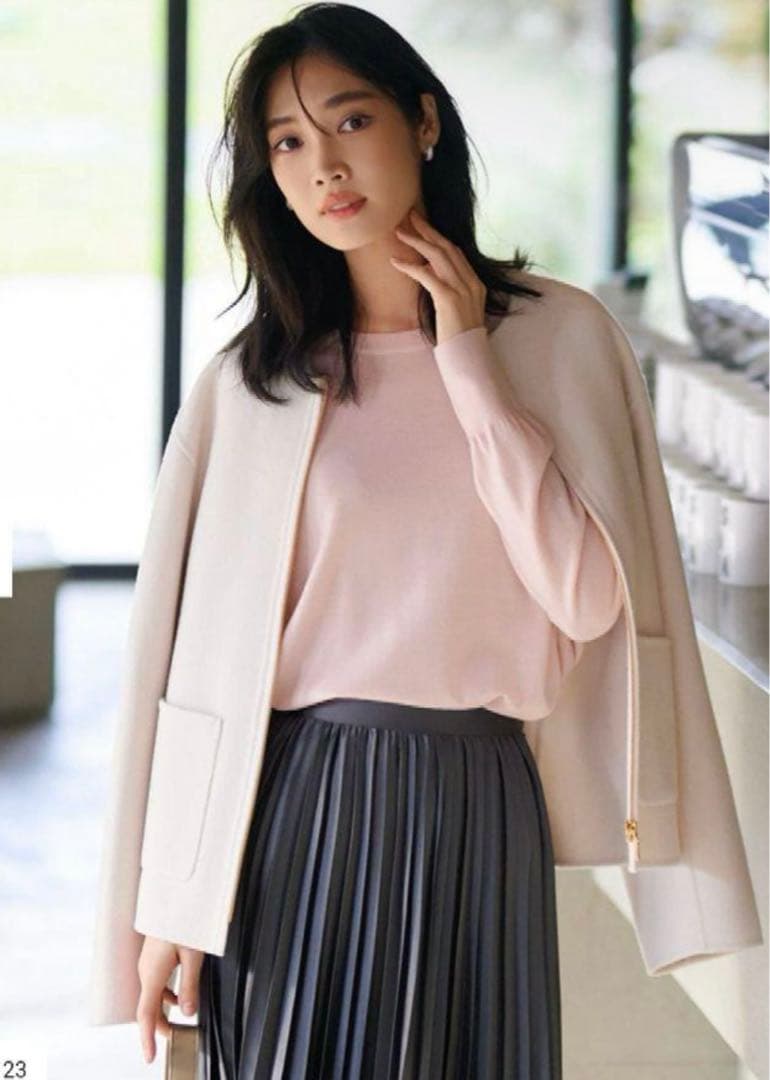 23区 ウールリバー ショートコート 38(M)