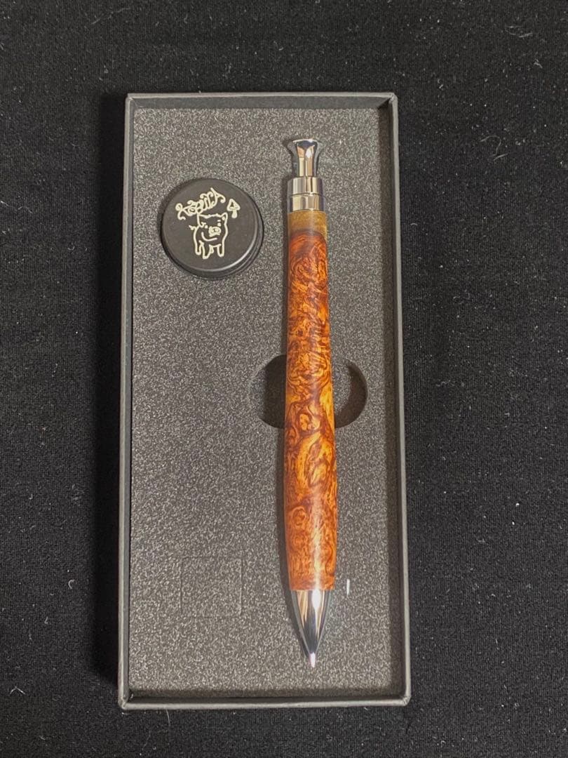 こぶた工房 シャープペンシル 極上花梨紅白 0.5mm