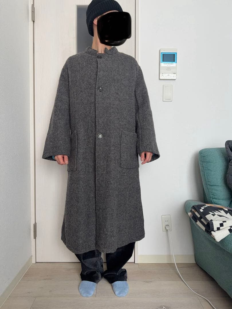 デ*ン様 ブルガリア軍　ホスピタル　ウールコート　ノーカラー