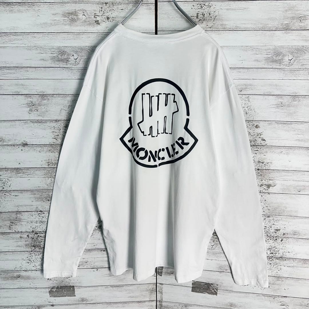 11638【QR確認済み】モンクレール　バックプリント長袖tシャツ　白