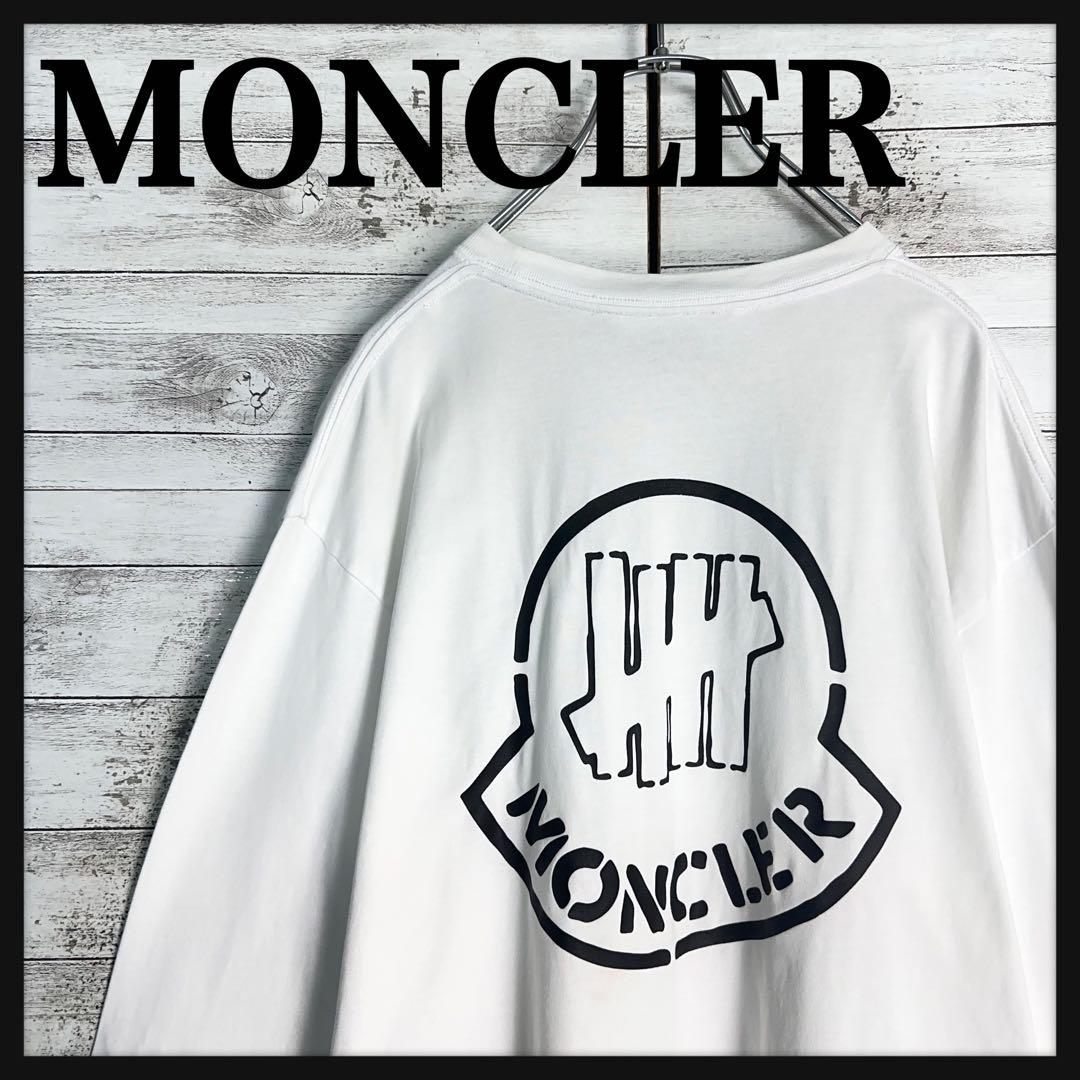 11638【QR確認済み】モンクレール　バックプリント長袖tシャツ　白