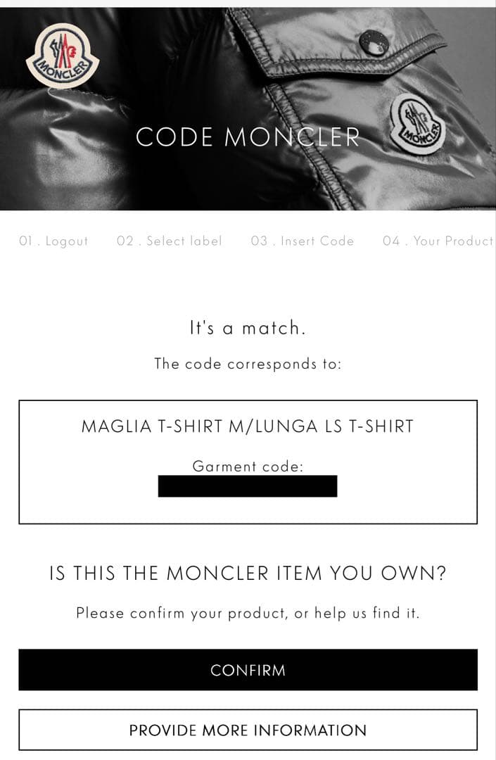 11638【QR確認済み】モンクレール　バックプリント長袖tシャツ　白