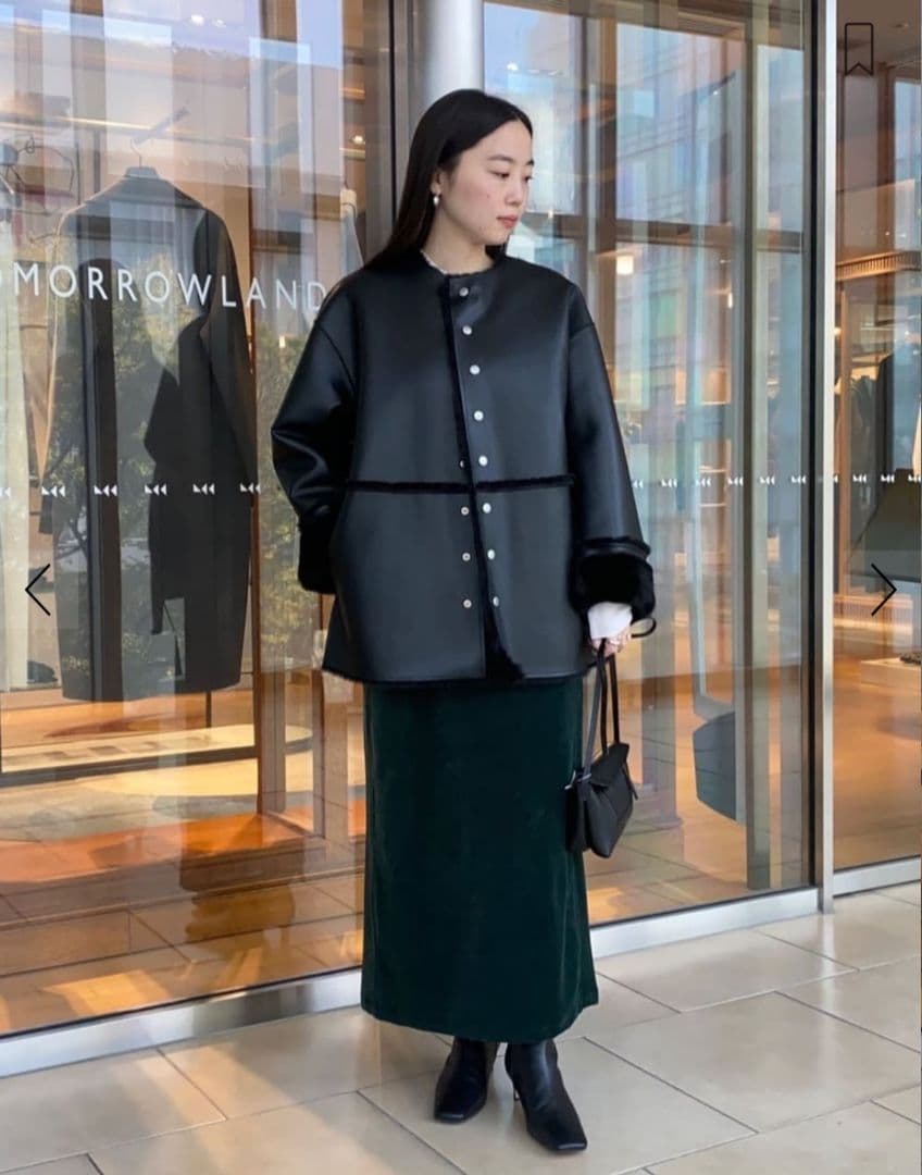 c*o様 MACPHEEフェイクムートン リバーシブルショートコート