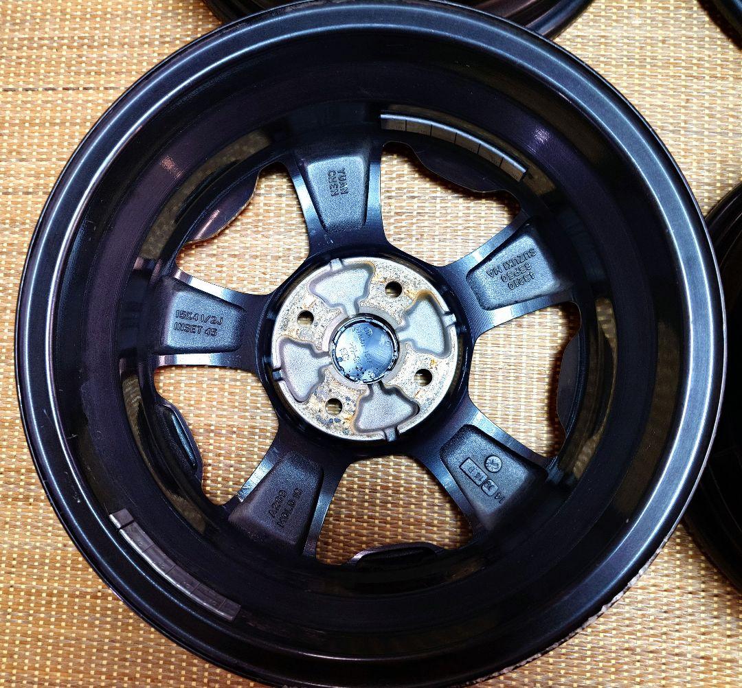 ①軽自動車用 ホイール 2本セット15インチ4.5j+４５①②　同時購入限定