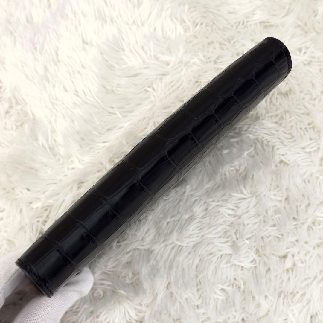 美品✨25年購入 現行 SAINTLAURENT サンローラン 財布 クロコ