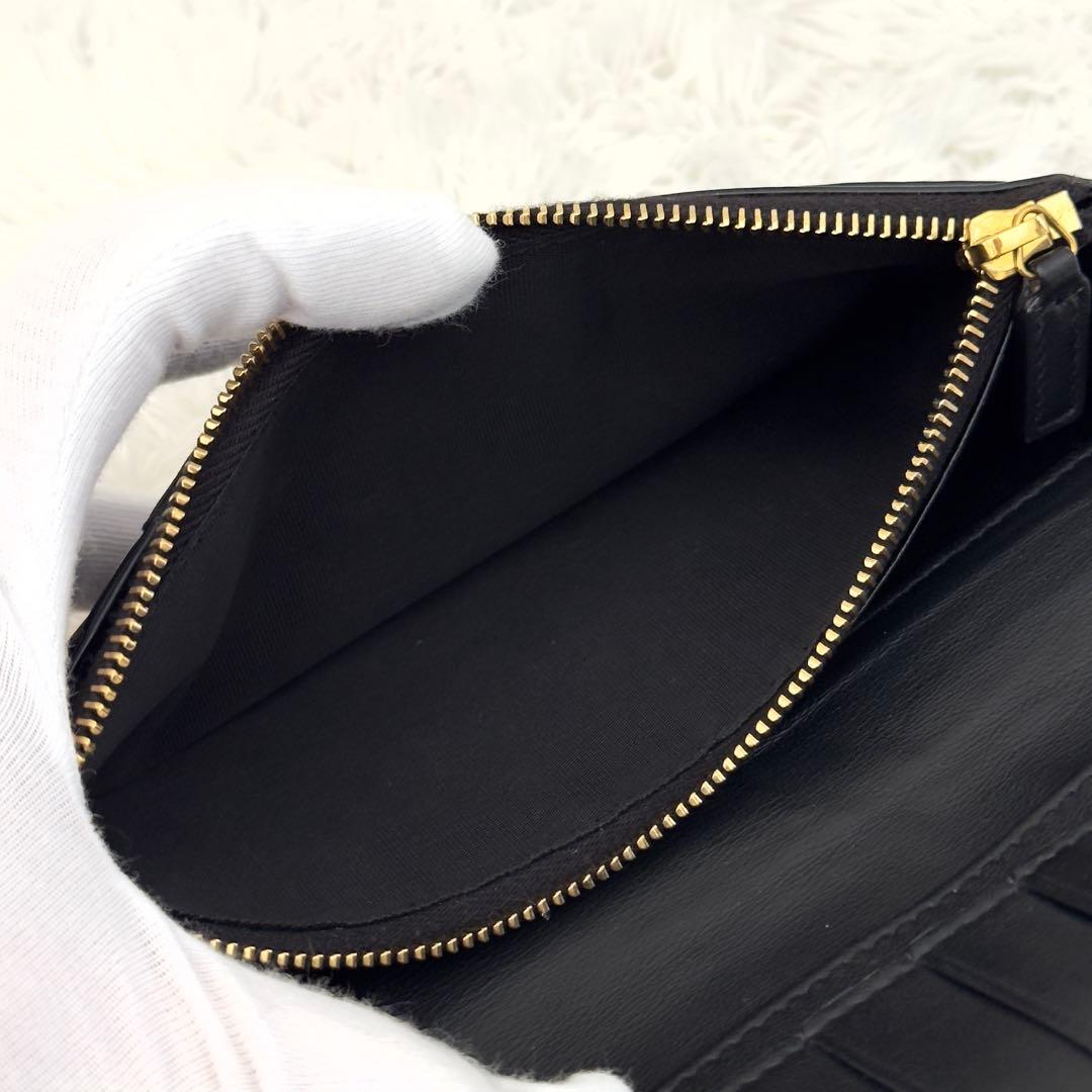 美品✨25年購入 現行 SAINTLAURENT サンローラン 財布 クロコ