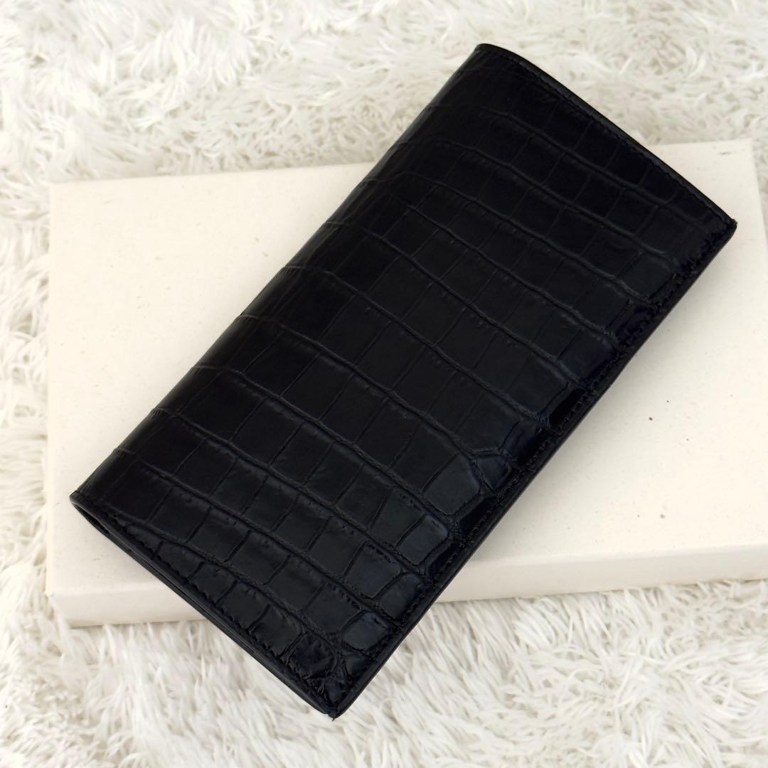 美品✨25年購入 現行 SAINTLAURENT サンローラン 財布 クロコ