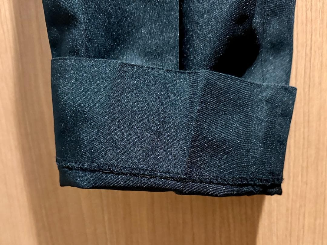 コムデギャルソンオムプリュス ポリ縮絨 スラックス パンツ 黒 L