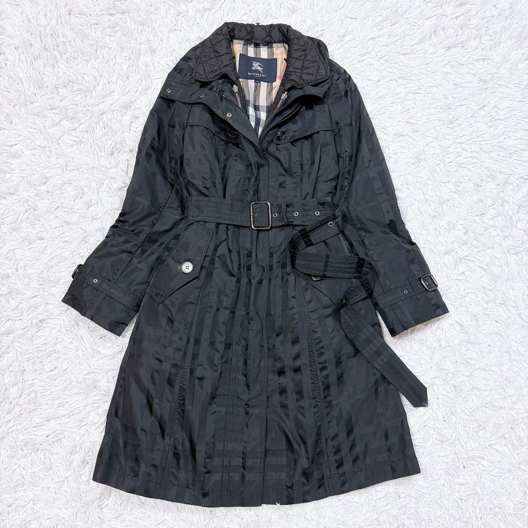希少6way【極美品】バーバリー ライナー付ロングコート シャドー＆メガチェック