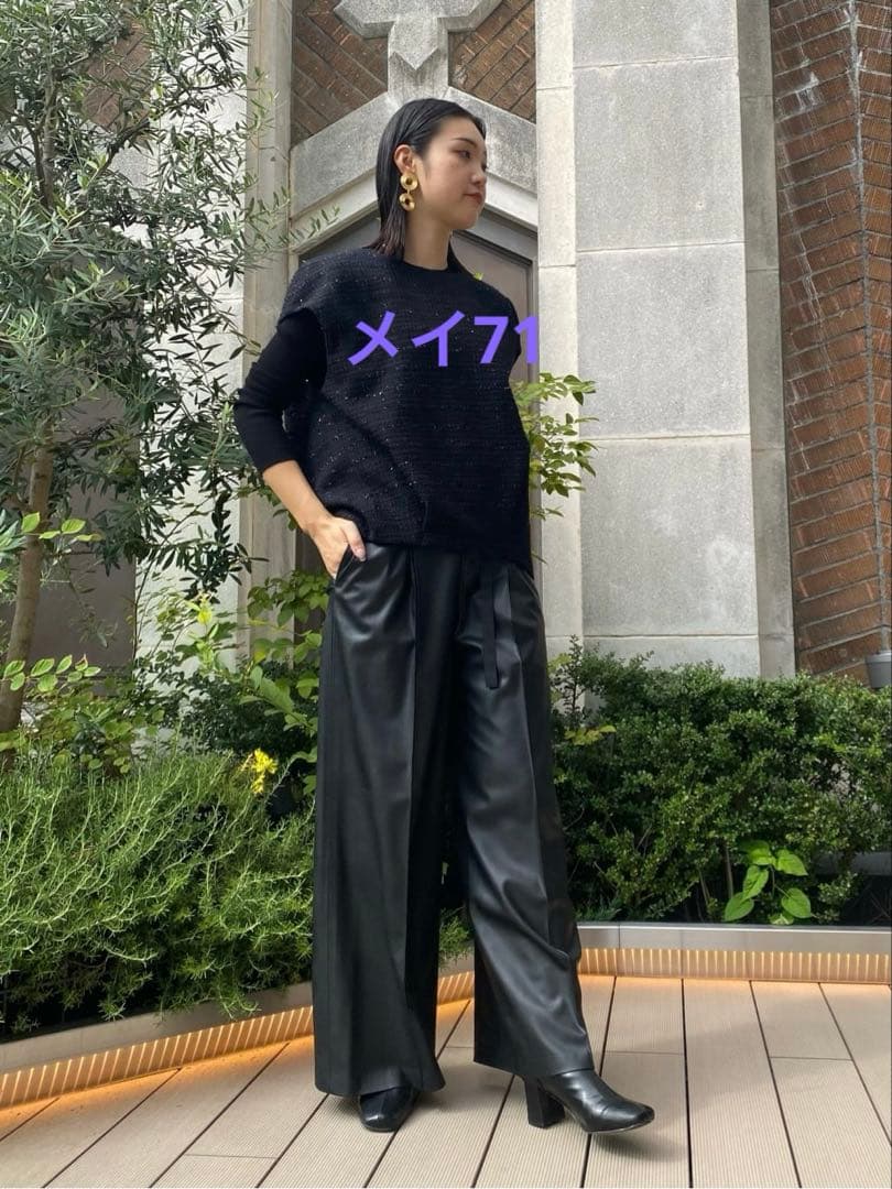 ADORE フィルムモールツィードブラウス