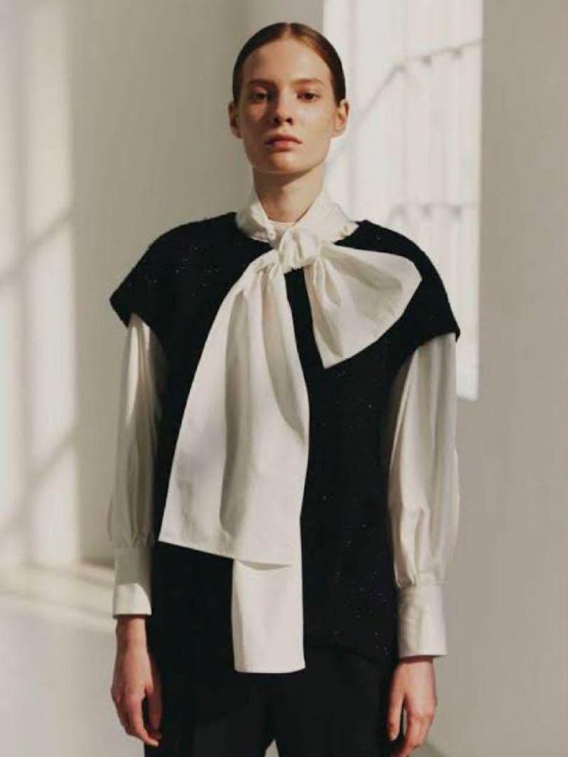 ADORE フィルムモールツィードブラウス