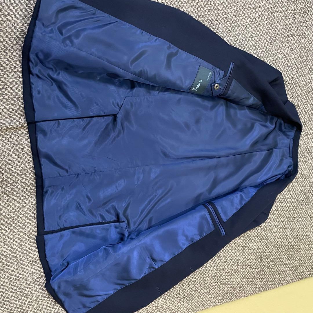 BEAMS Ｆ ビームスエフ　ネイビー　テーラードジャケット