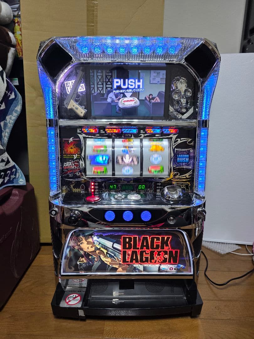パチスロ実機　ブラックラグーン 初代　家庭用変更済