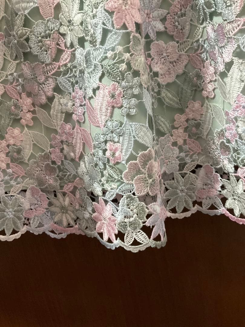 Rose Tiara ジュエルフラワー　ケミカルレースワンピース　42