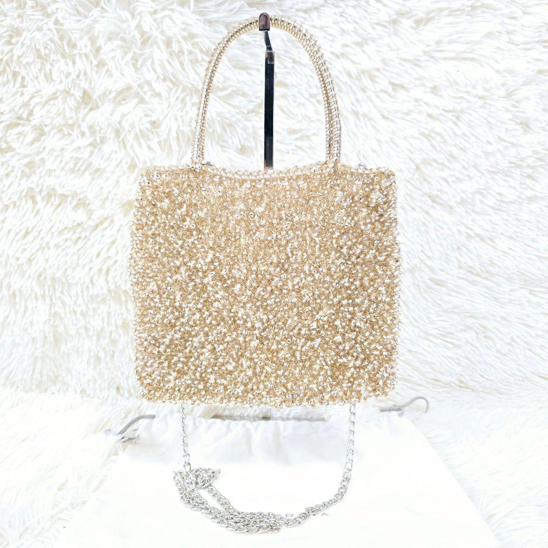 極美品✨アンテプリマ スクエア ミディアム シルバーゴールド