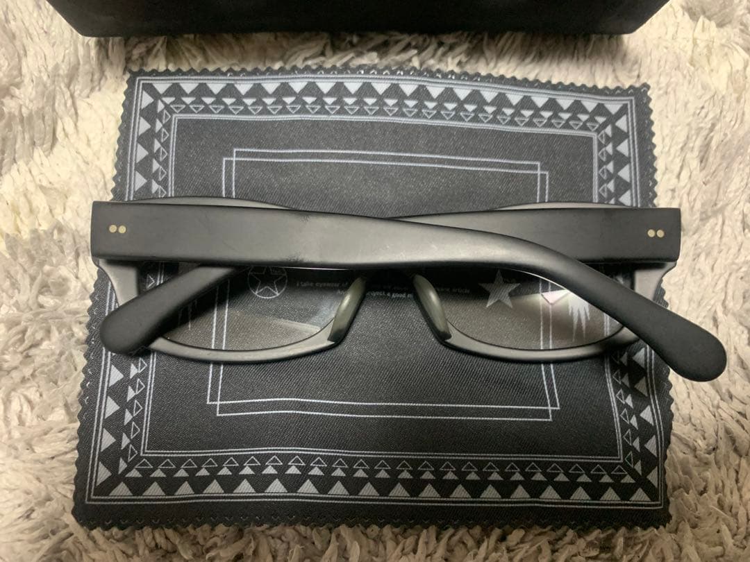 beik 伊達眼鏡 艶消しブラック