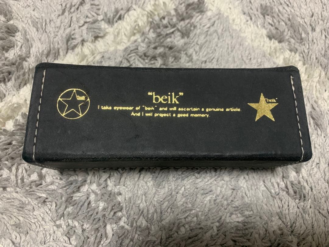 beik 伊達眼鏡 艶消しブラック