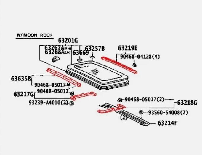 新品 トヨタ ランクル 70 スライディング サン ルーフ ガーニッシュ モール