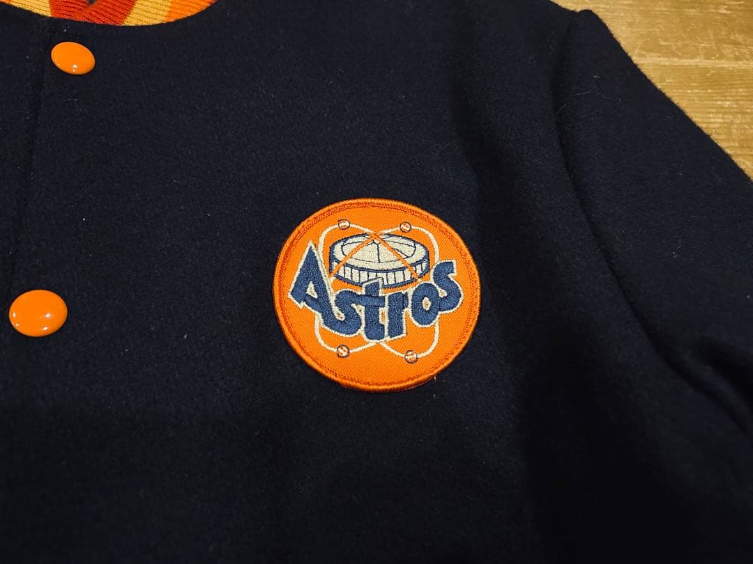 スタジャン 古着 80s Pyramid ピラミッド Astros アストロズ