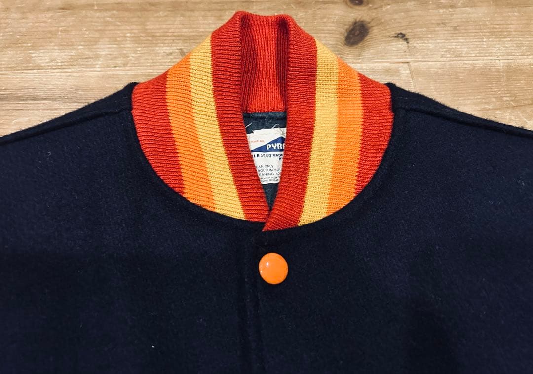 スタジャン 古着 80s Pyramid ピラミッド Astros アストロズ