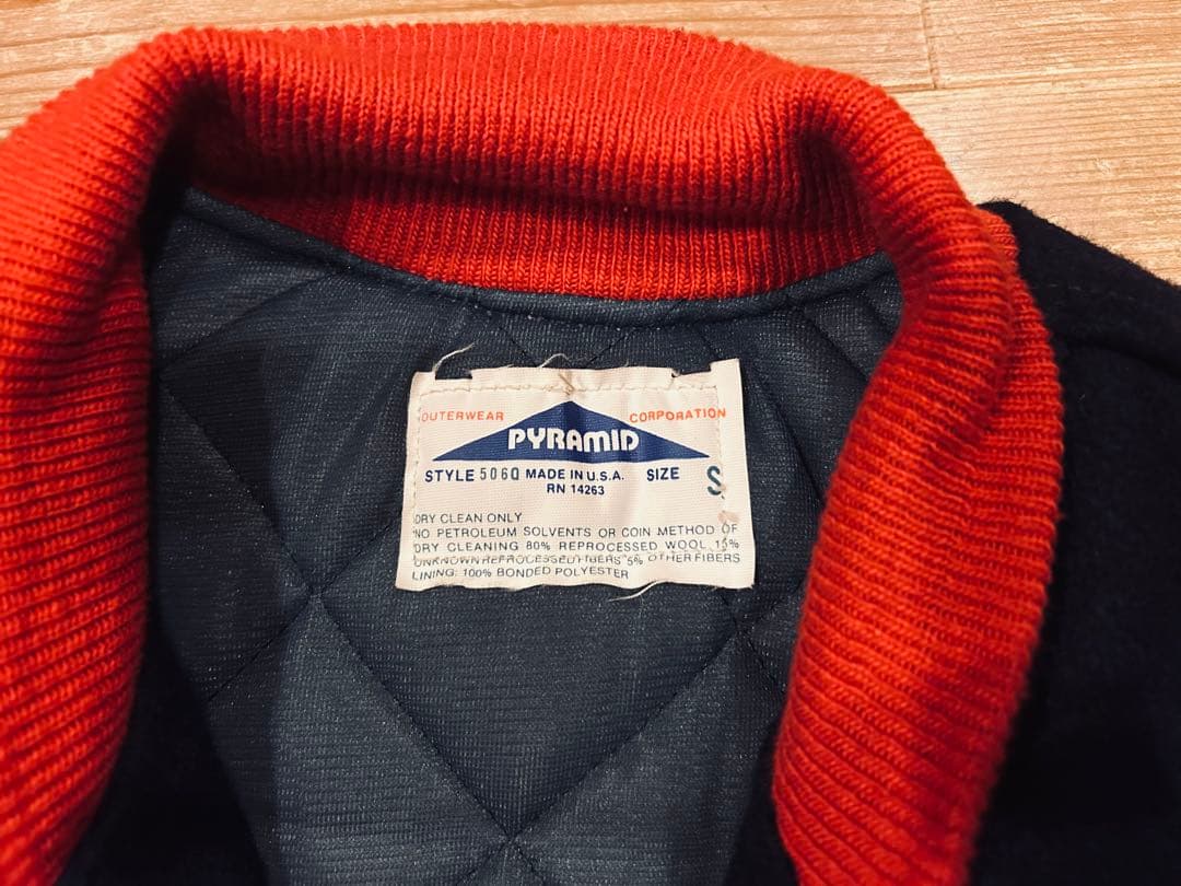 スタジャン 古着 80s Pyramid ピラミッド Astros アストロズ