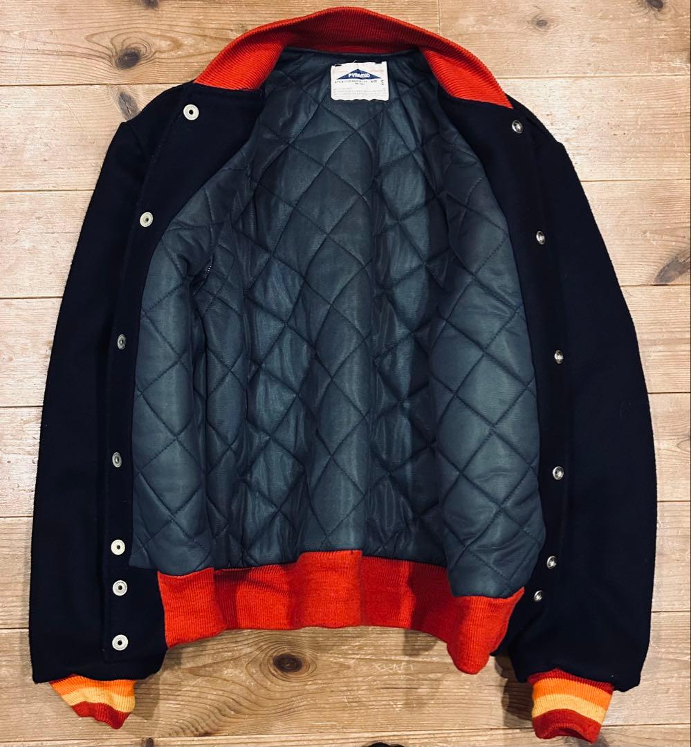 スタジャン 古着 80s Pyramid ピラミッド Astros アストロズ