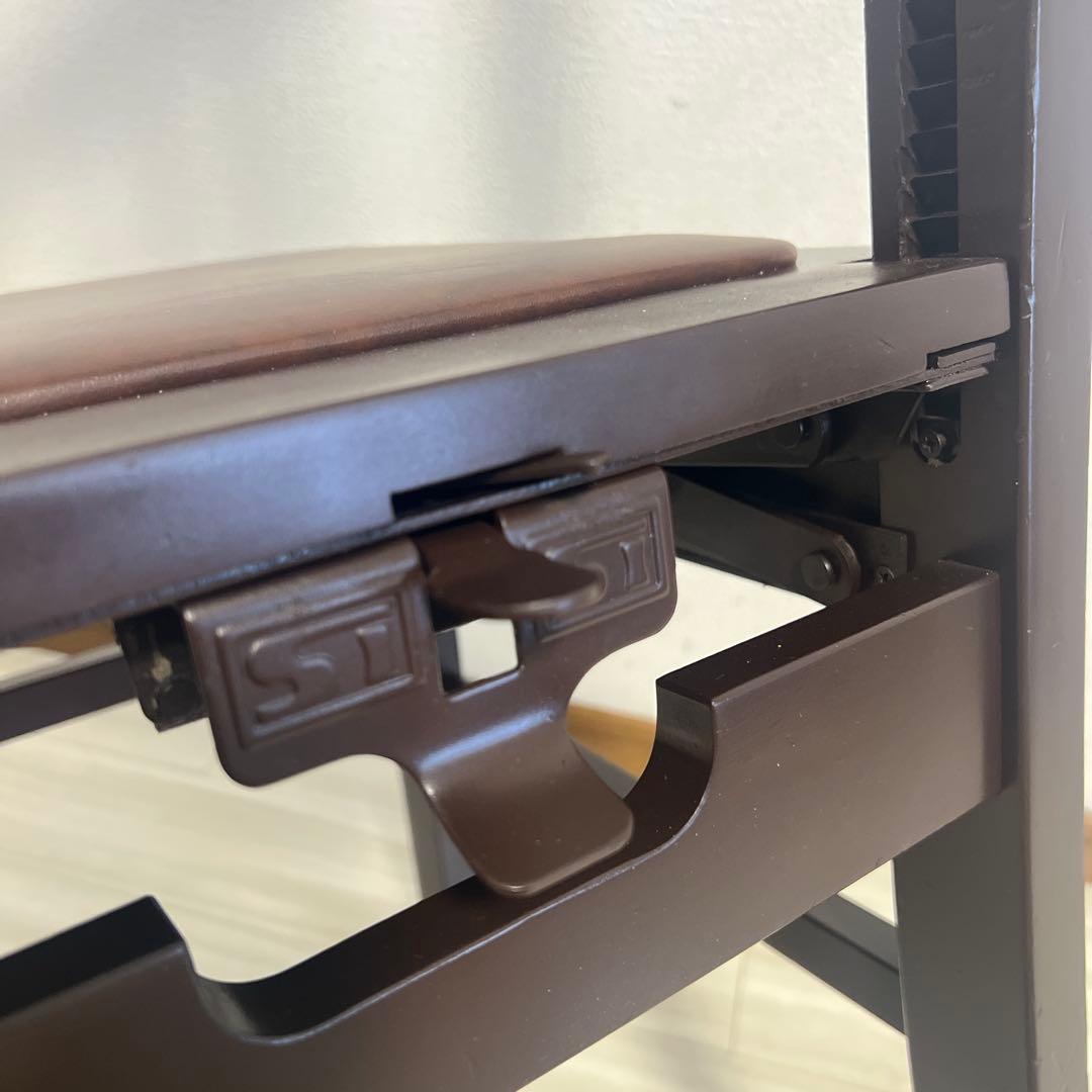 【中古リニューアル】木目背付ピアノ椅子(全国送料込み)トムソン椅子