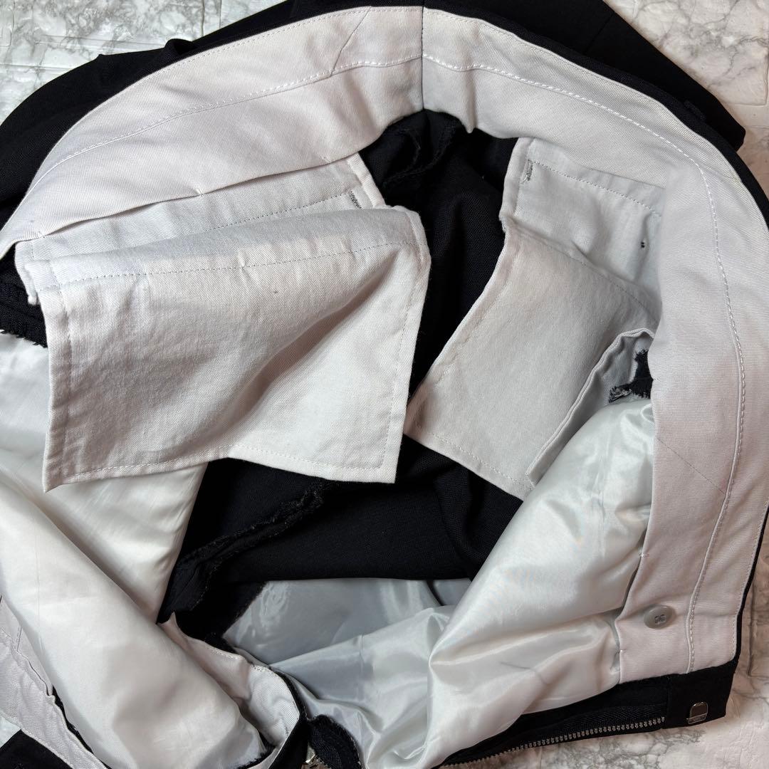 【美品】DURBAN festone ダブルスーツ 黒 ウール100%