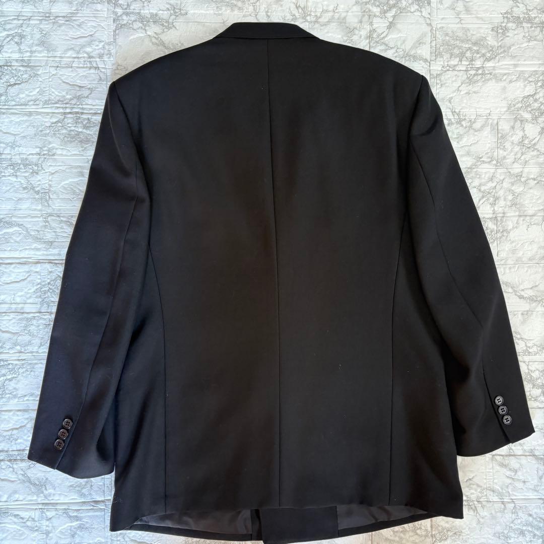 【美品】DURBAN festone ダブルスーツ 黒 ウール100%