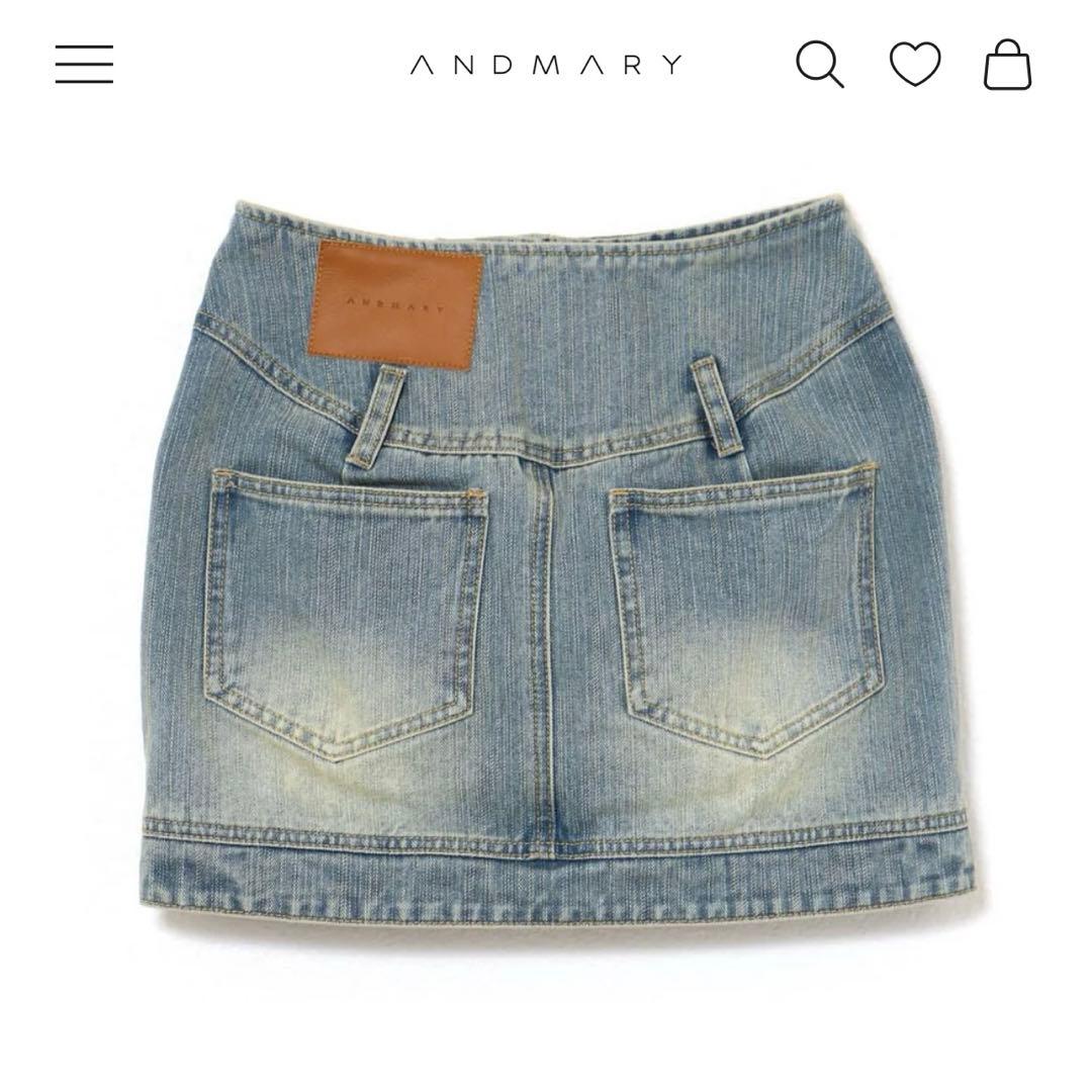 スカート and mary AM1142 Jenny denim mini skirt