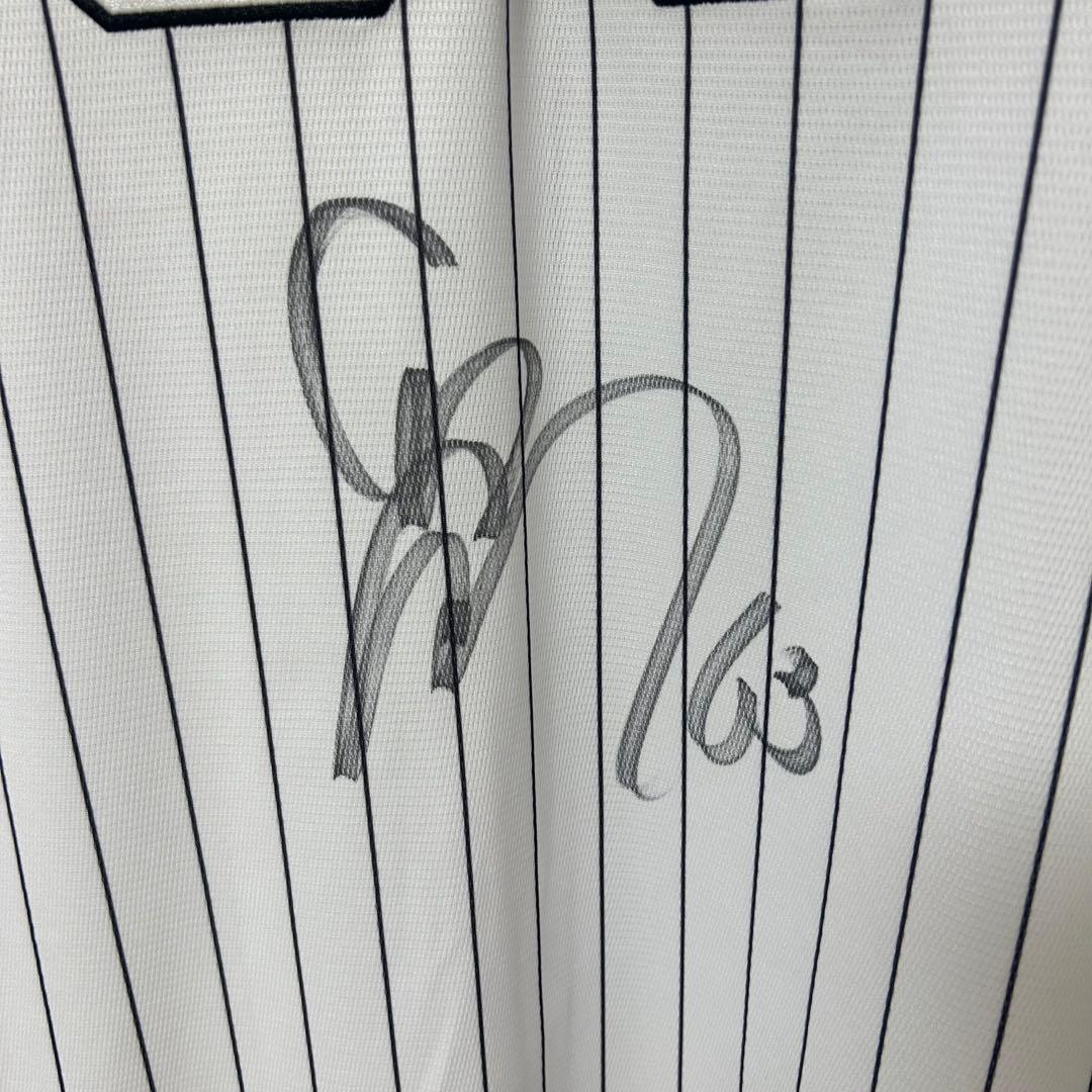 千葉ロッテ　和田康士朗　直筆サイン入りユニフォーム Mizuno Oサイズ