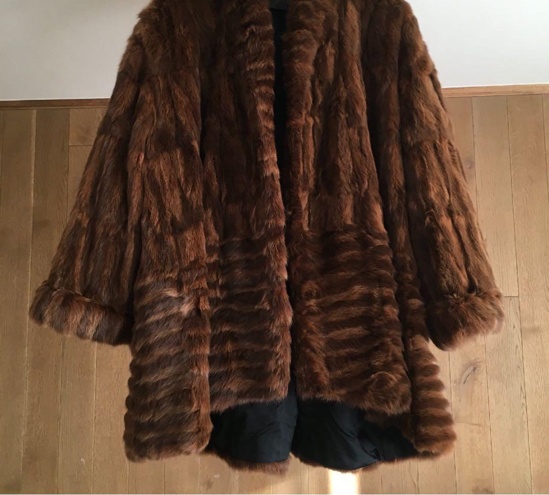 美品 　PIKENZ MILANO　イタリア製　毛皮　コート