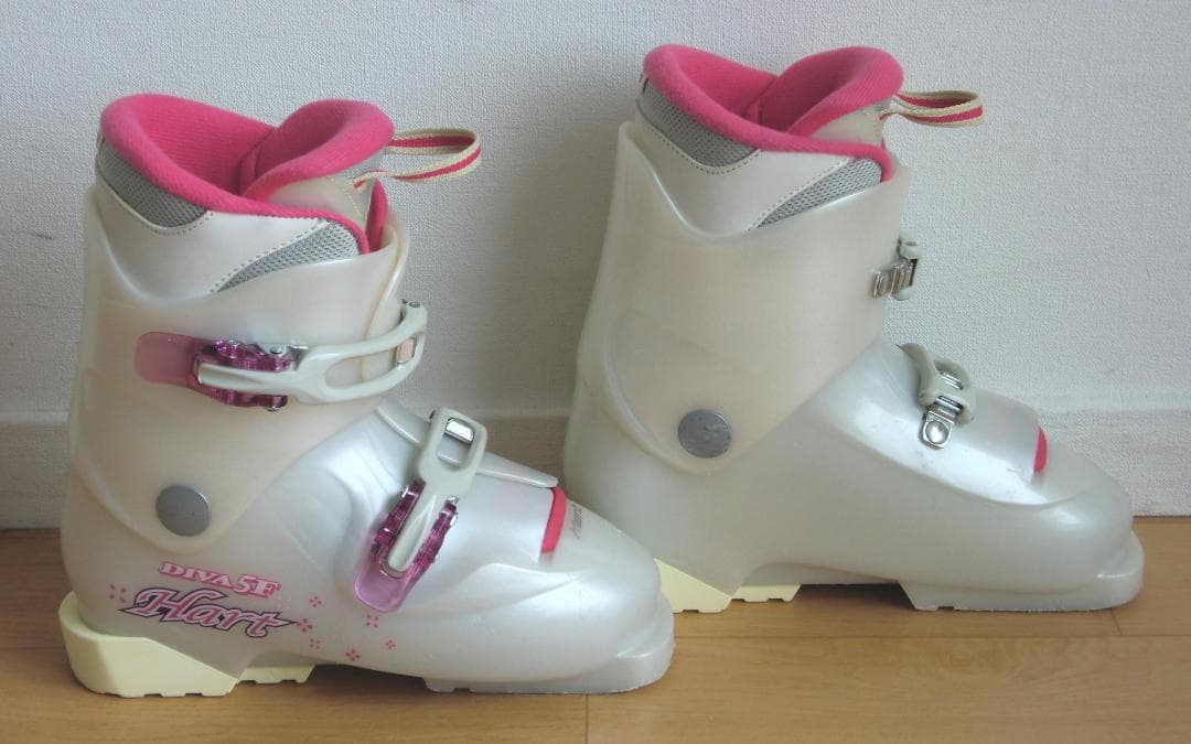 ■■1月限定■送料無料■Hart■子供用スキーセット■126/23■WAX済■■