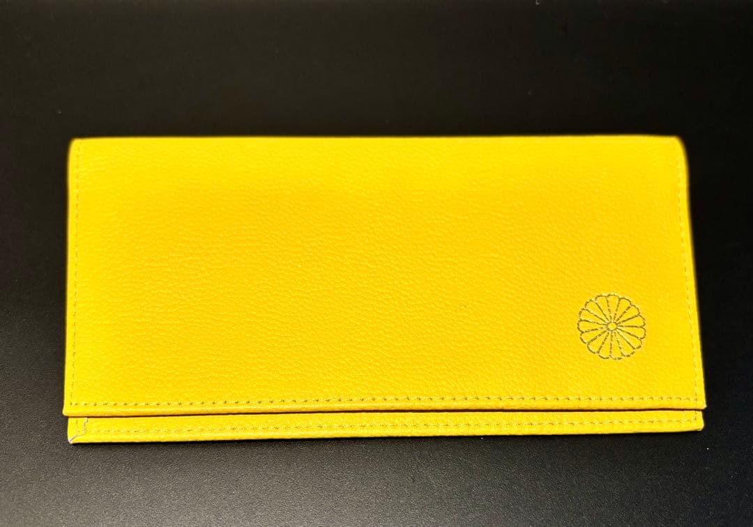 皇居の長財布　（黄色）