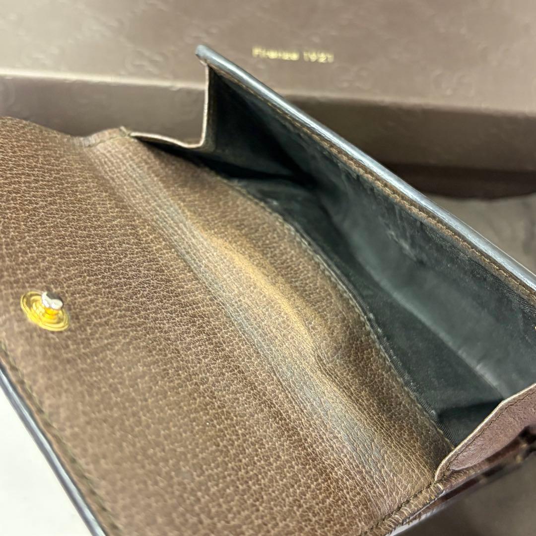 新品同様‼️ 現行　グッチ　GUCCI 財布　折財布　オフィディア　シェリーライン