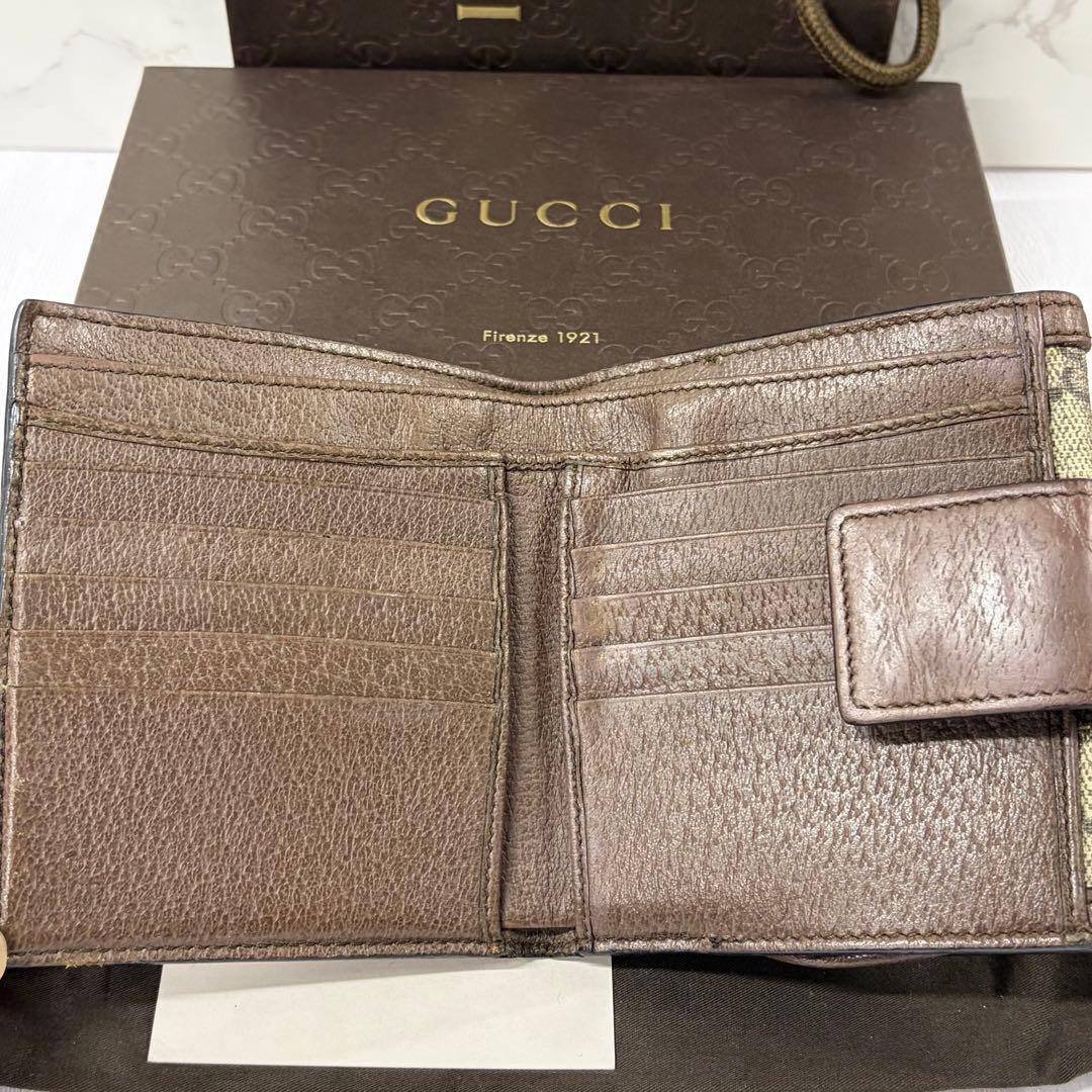 新品同様‼️ 現行　グッチ　GUCCI 財布　折財布　オフィディア　シェリーライン