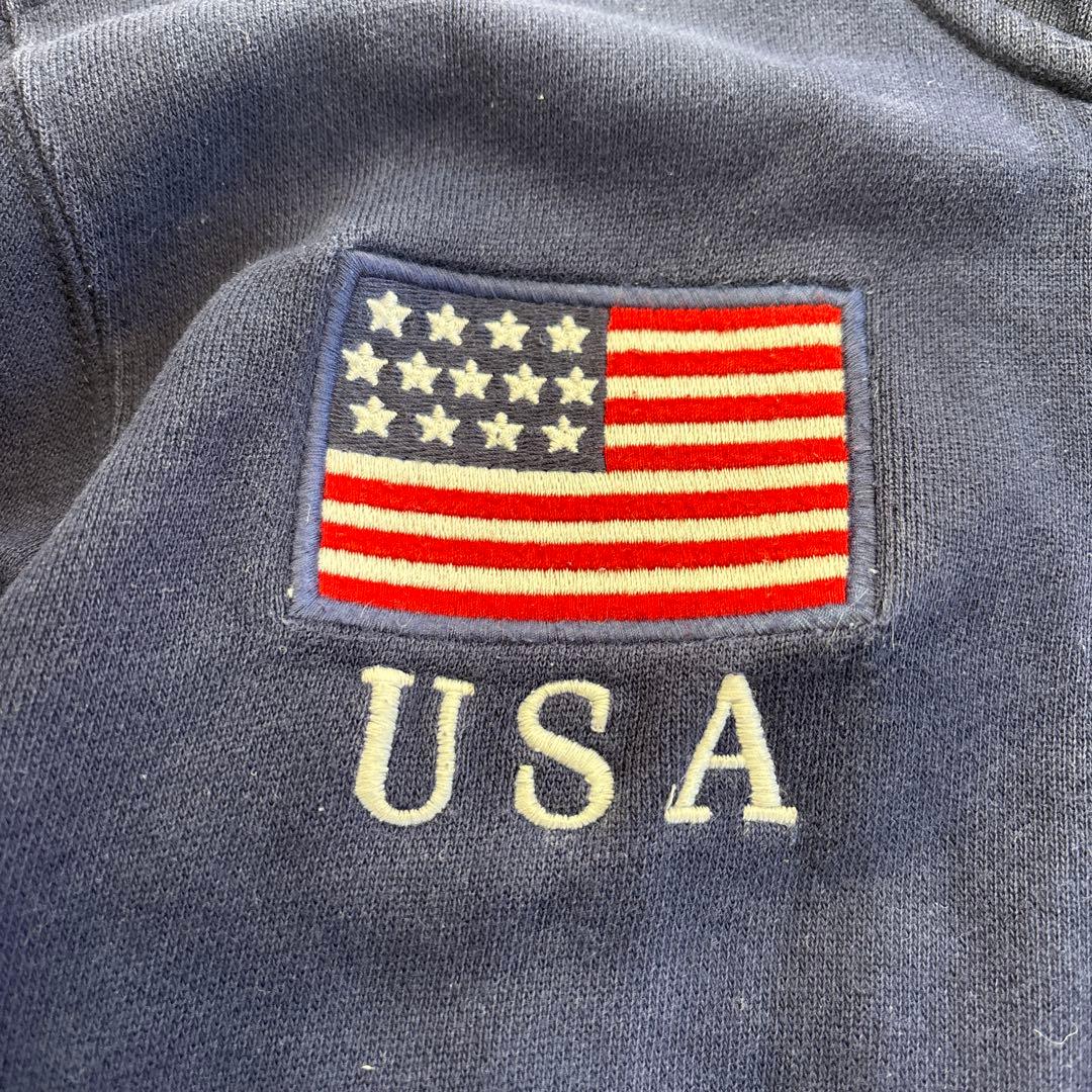 ラルフローレン USAフラッグ ビッグポニージップアップパーカー