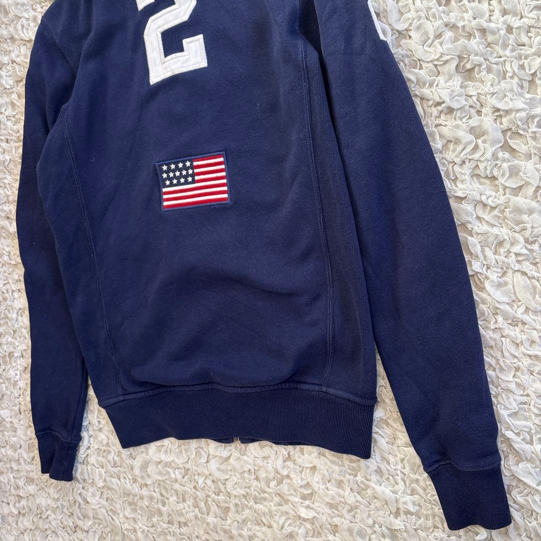 ラルフローレン USAフラッグ ビッグポニージップアップパーカー
