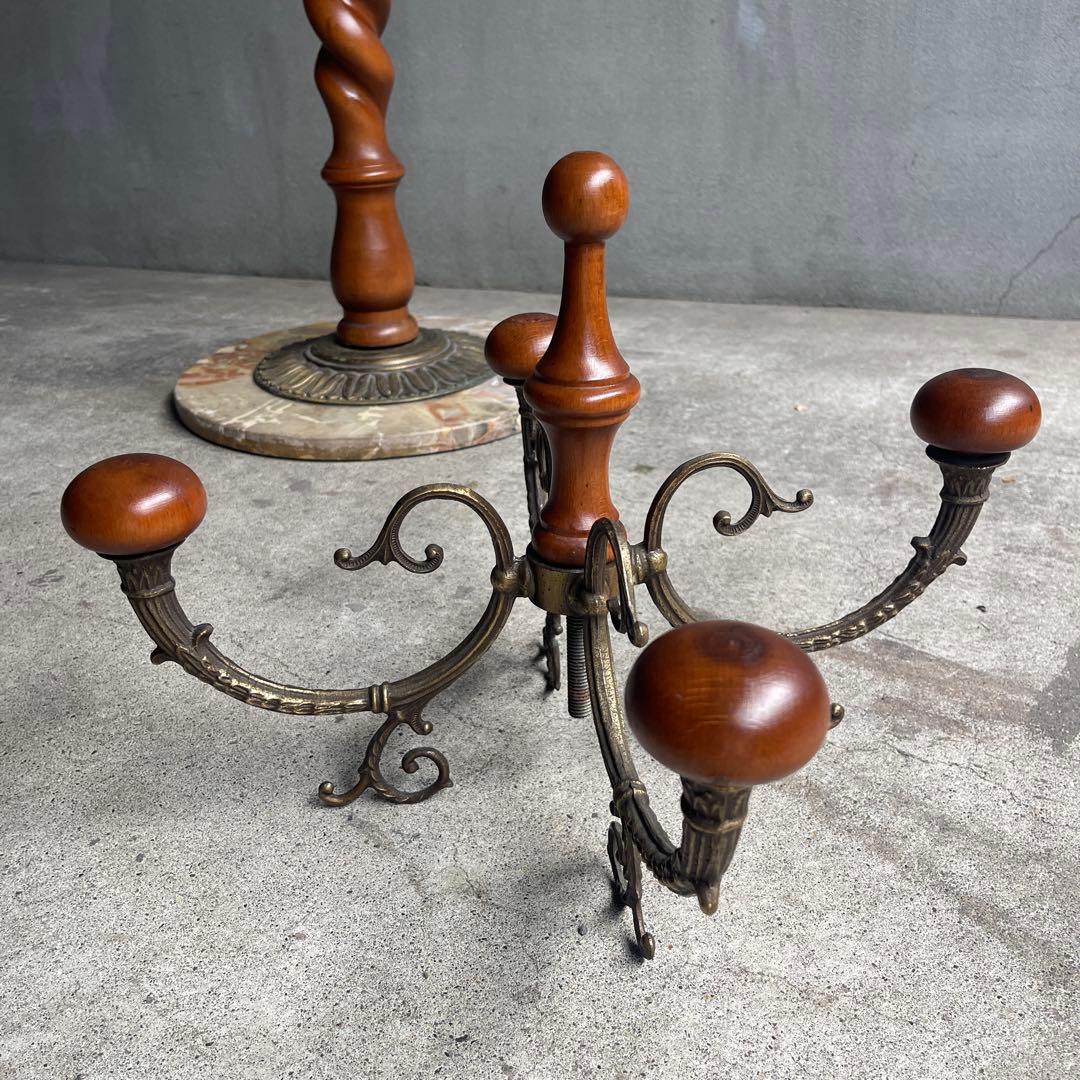 オールドヴィンテージ　ツイストポールハンガー　イタリア