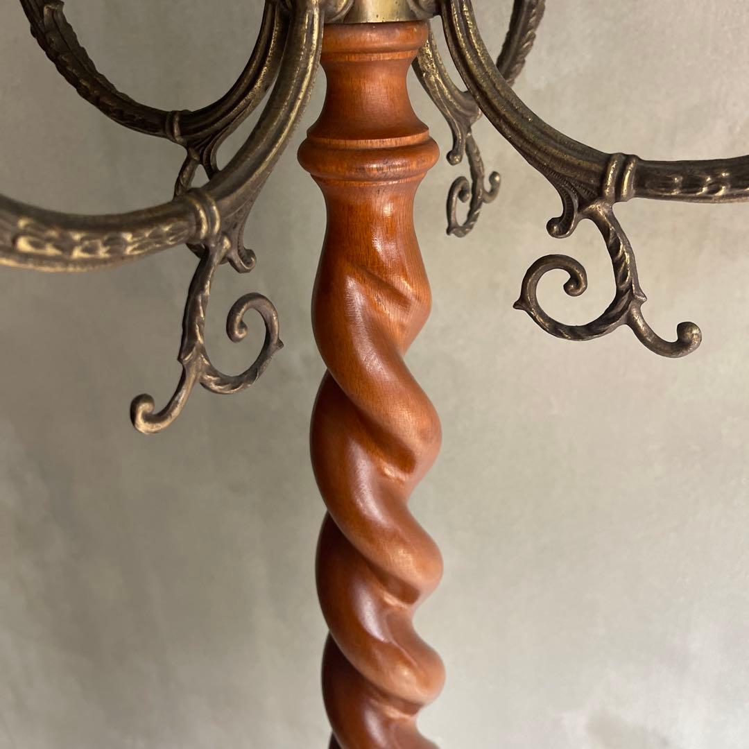 オールドヴィンテージ　ツイストポールハンガー　イタリア