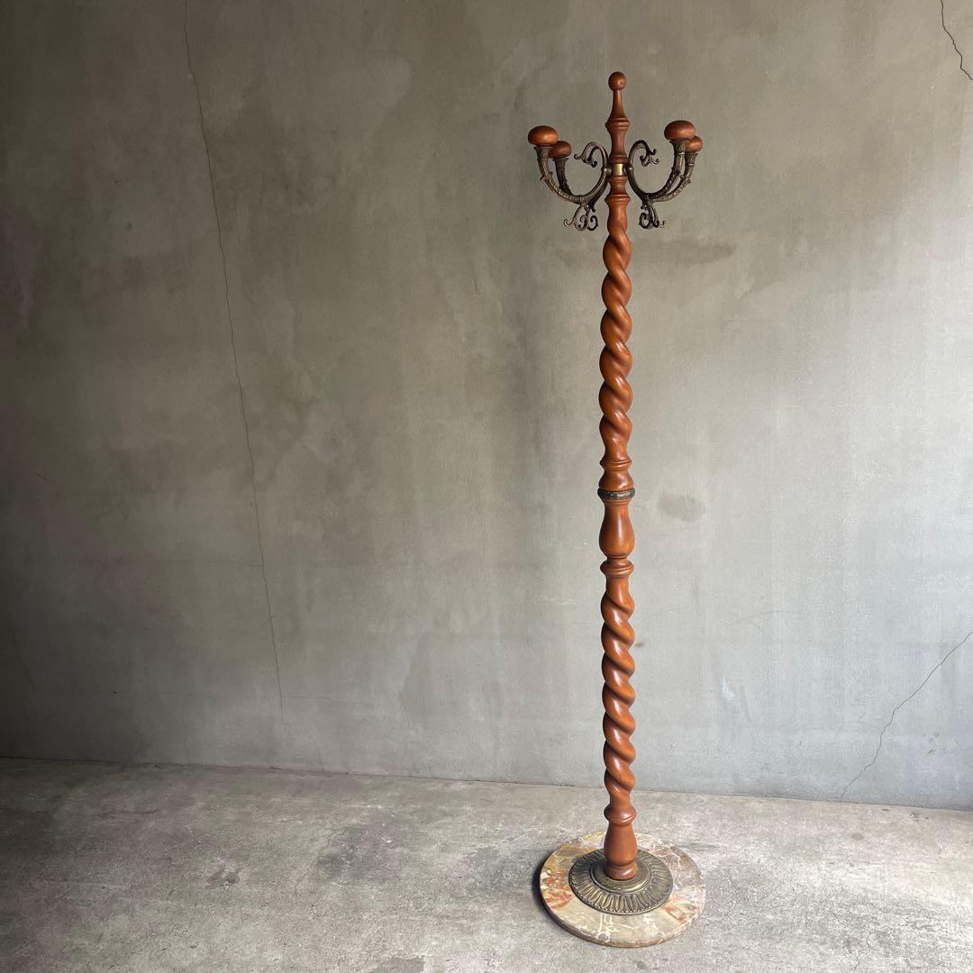 オールドヴィンテージ　ツイストポールハンガー　イタリア