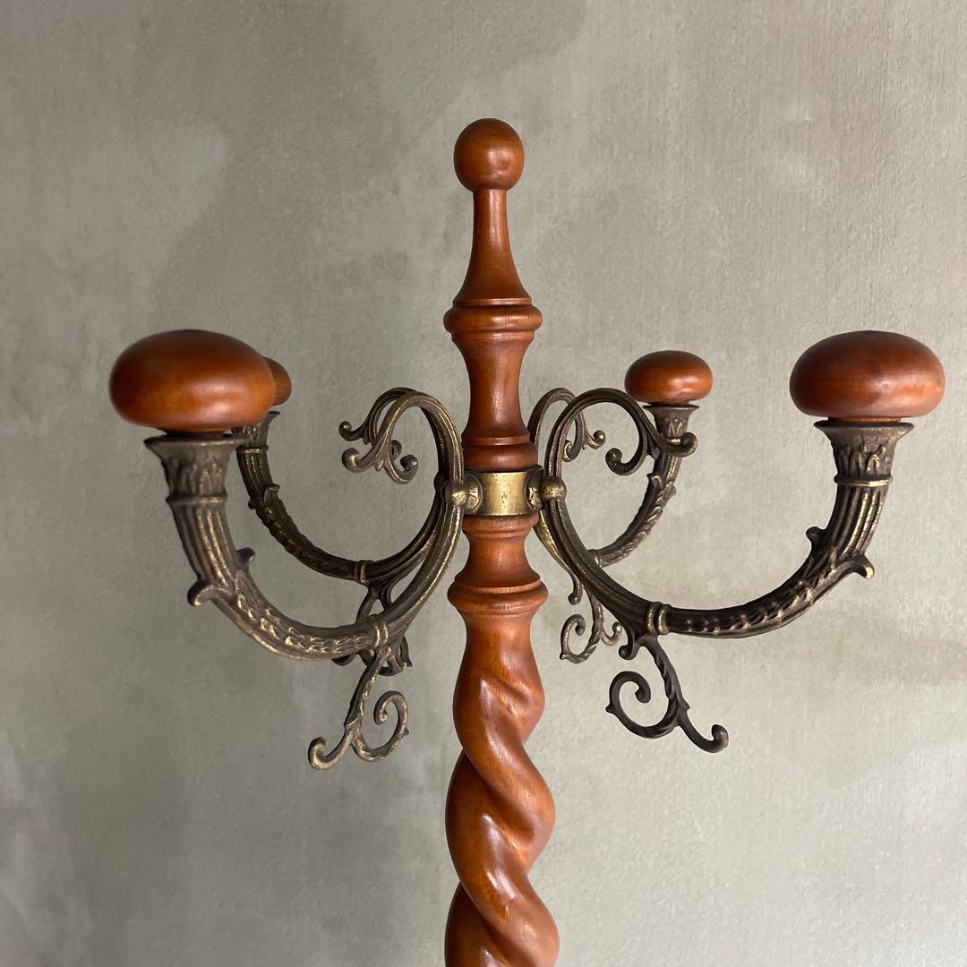 オールドヴィンテージ　ツイストポールハンガー　イタリア