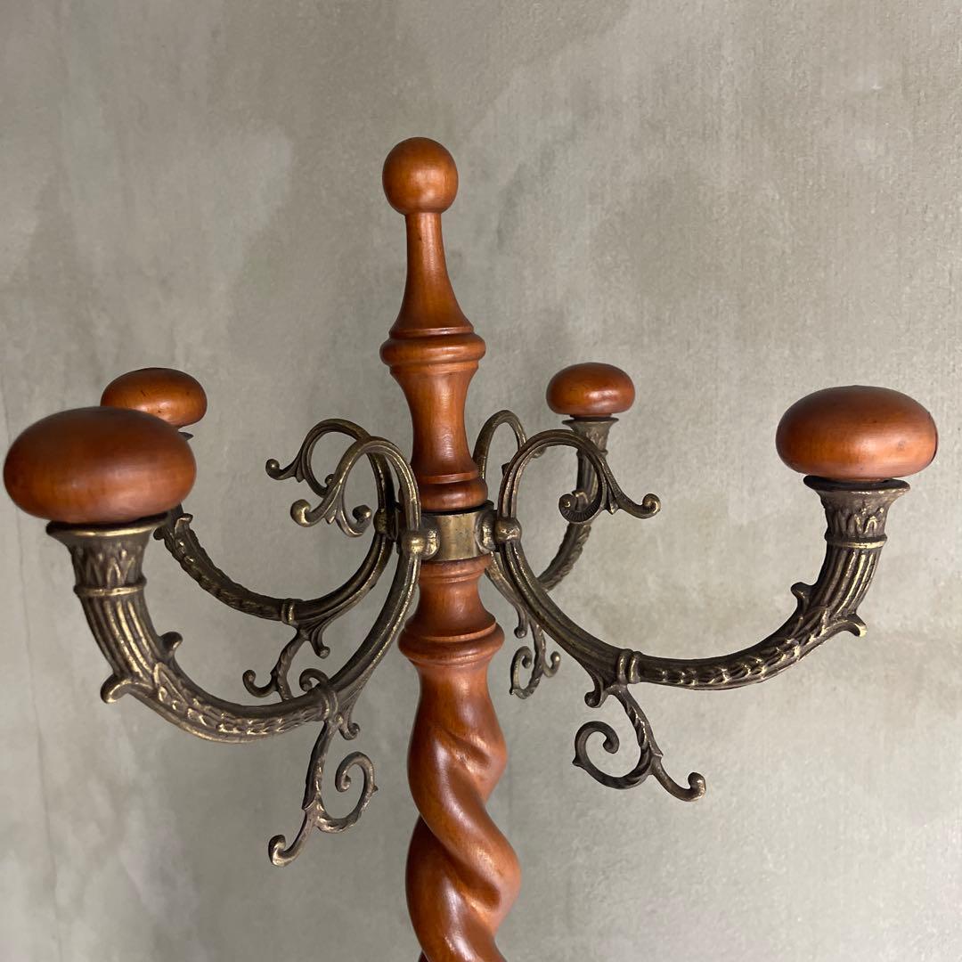 オールドヴィンテージ　ツイストポールハンガー　イタリア